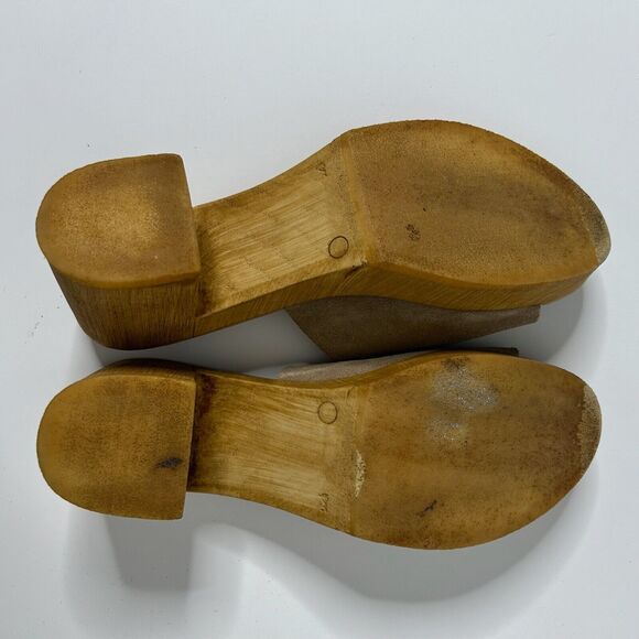 New Look Chunky Wooden Platform Slip on Heel Sandals EU 39 (US 7.5/8) - Picture 8 of 8